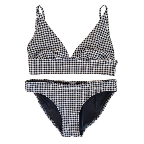 aerie Other - Aerie Gingham Plaid Bikini Set